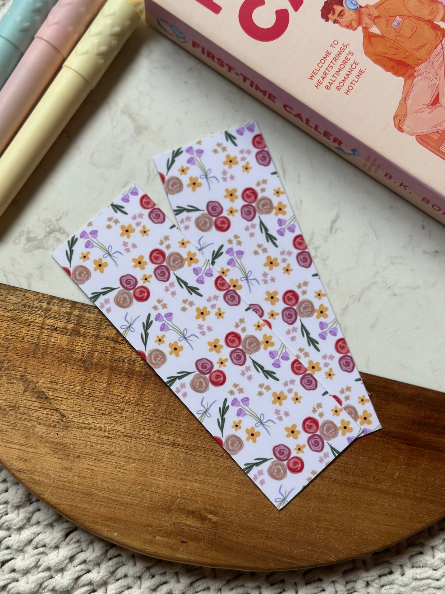 Rosie Floral - Laminated Bookmark