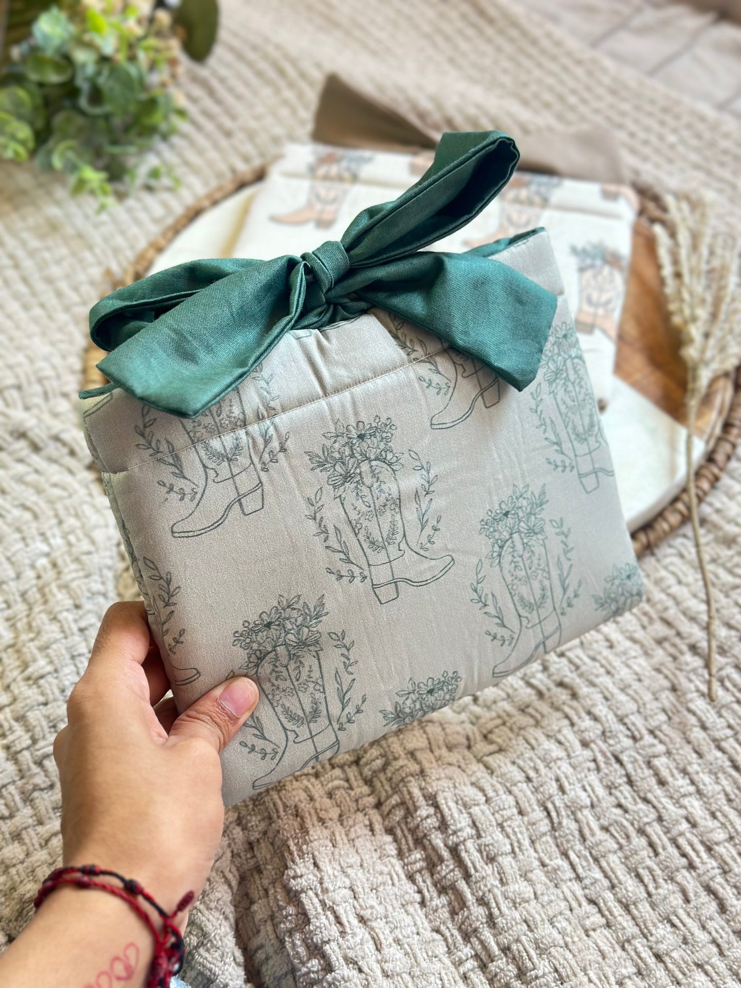 Floral Cowgirl Boot Kindle Sleeve