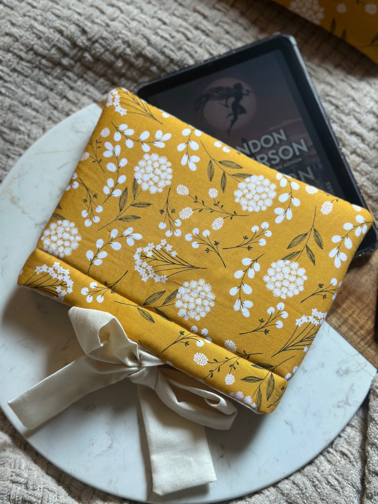 Yellow Floral Kindle Sleeve