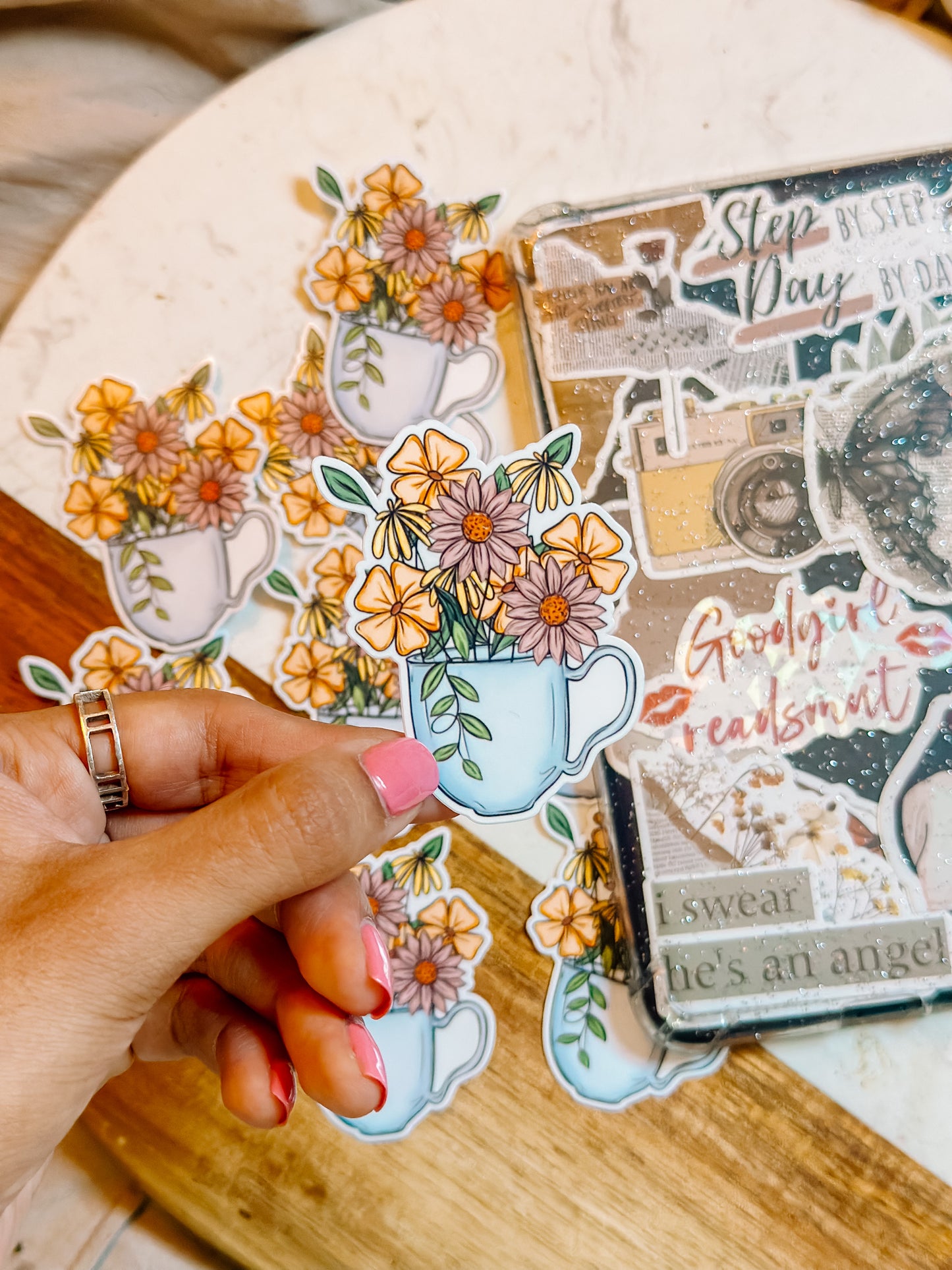 Spring Flower Mug -Sticker