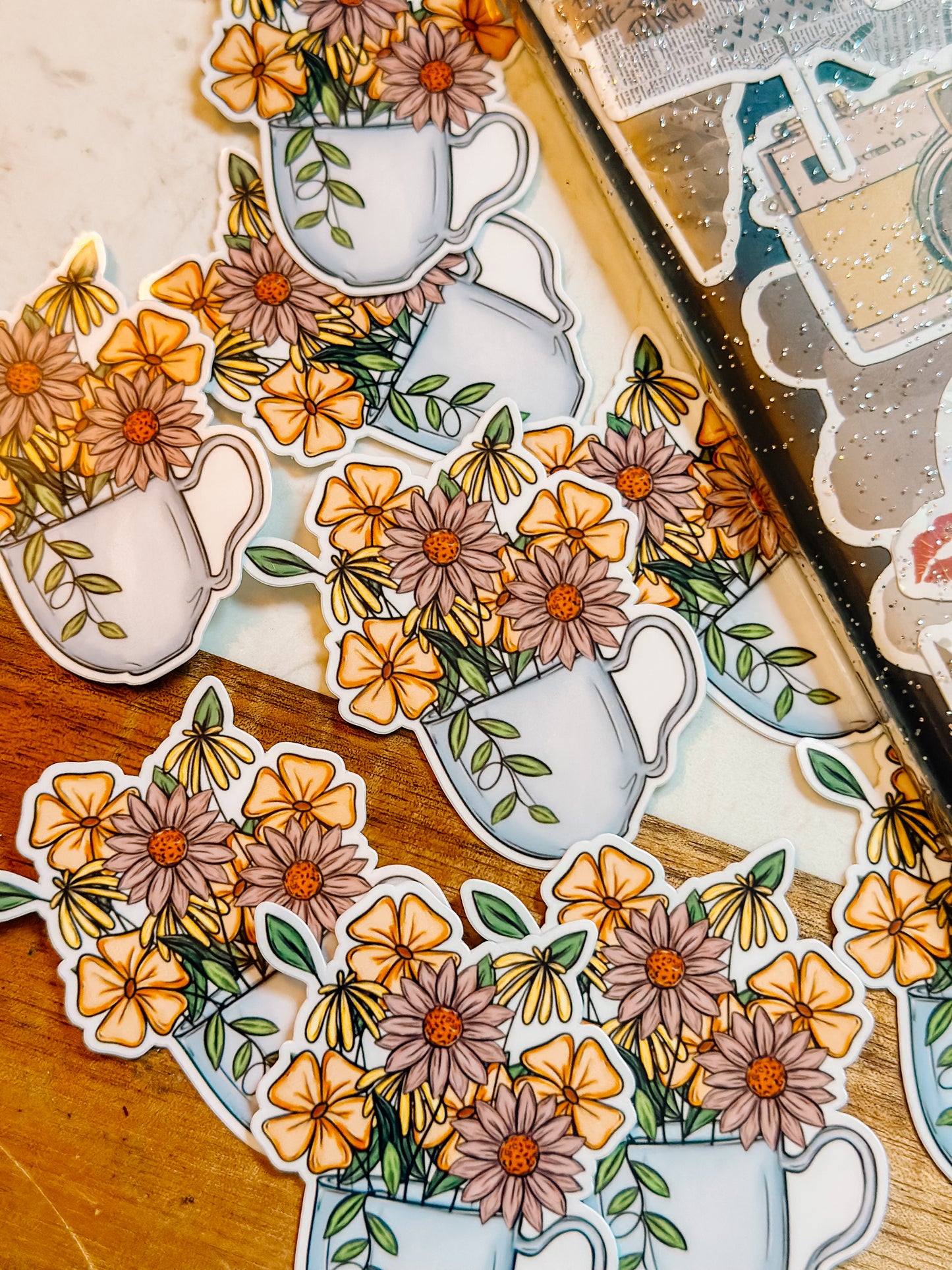 Spring Flower Mug -Sticker