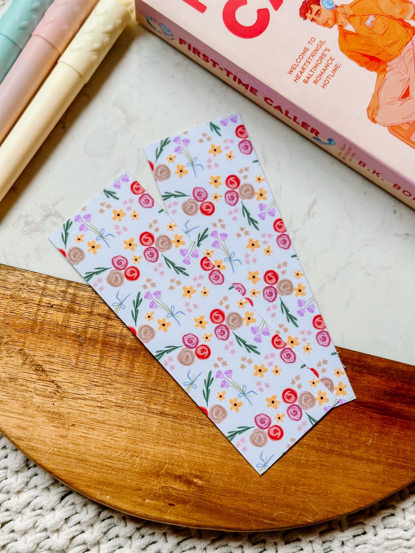Rosie Floral - Laminated Bookmark