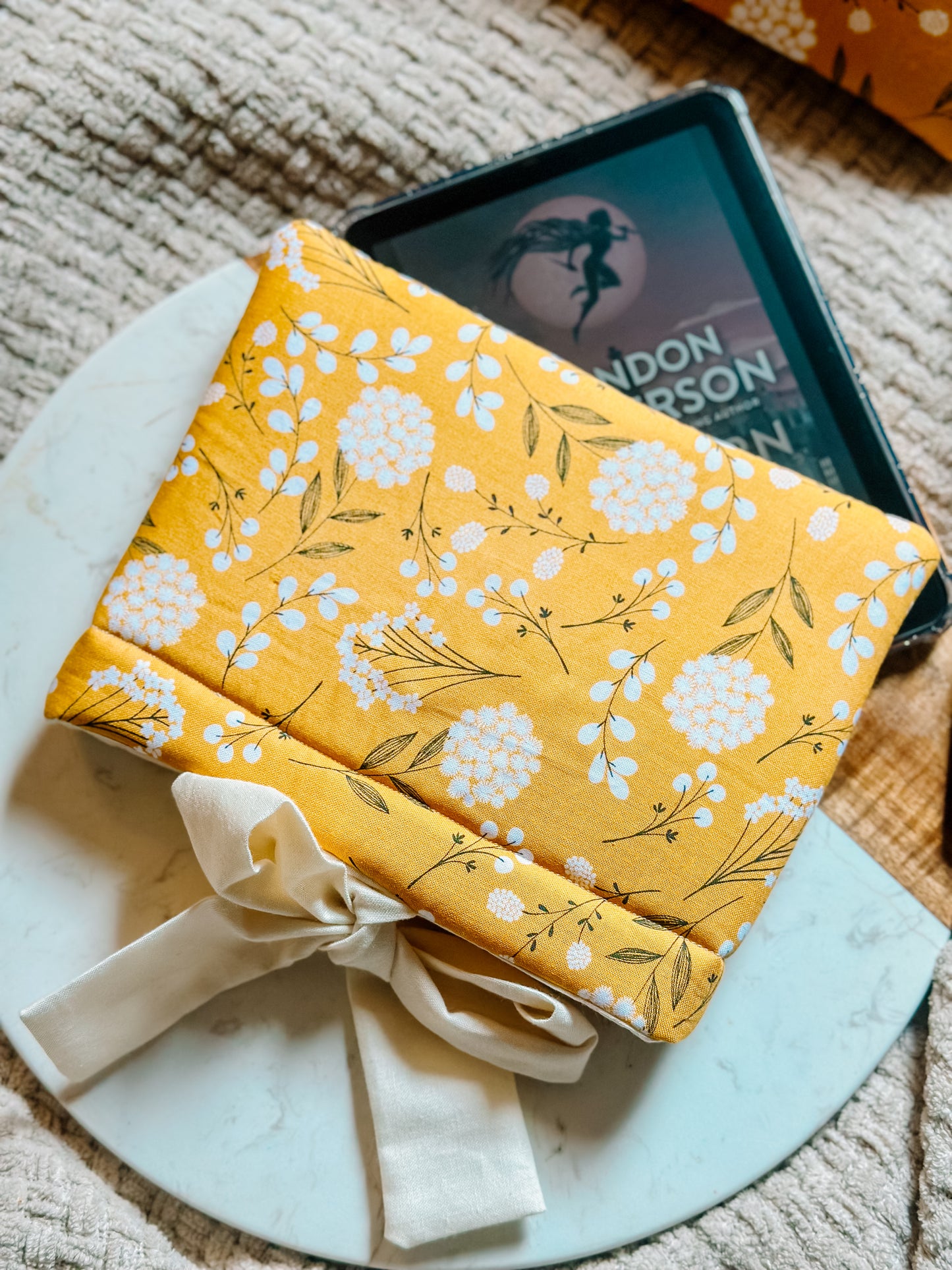 Yellow Floral Kindle Sleeve