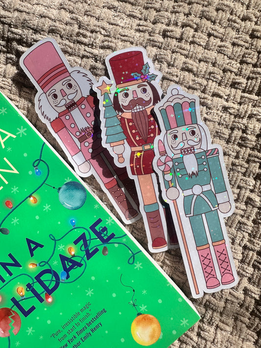 Nutcracker Holographic Bookmark 🎄✨