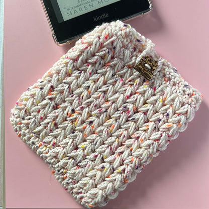 Pink Sprinkles Crochet Kindle Sleeves