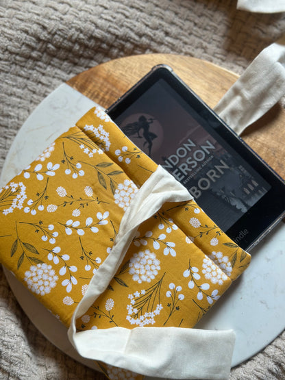 Yellow Floral Kindle Sleeve