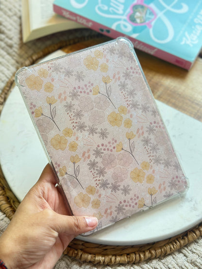 Pink & Yellow Florals Laminated Kindle Insert