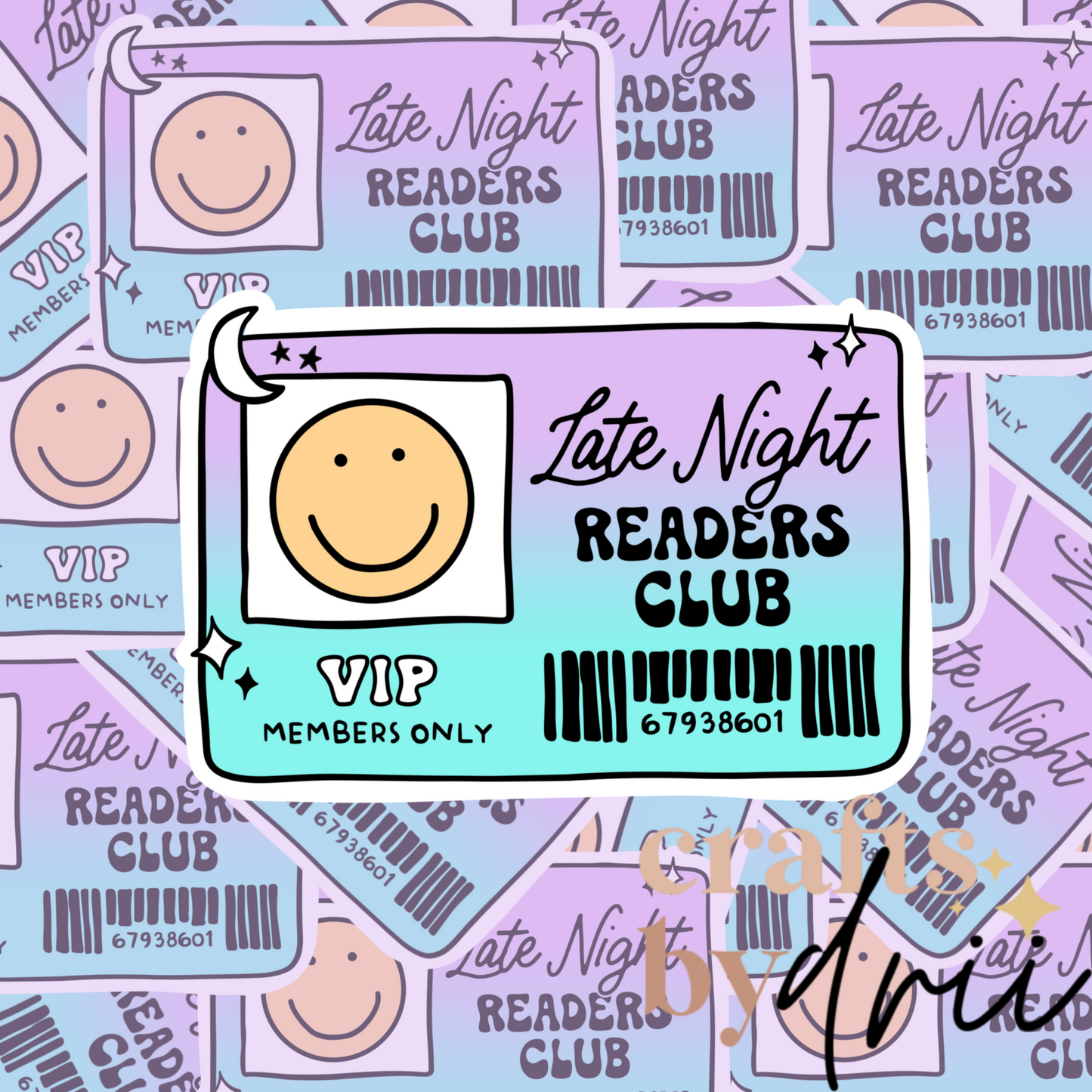 Late night readers Club Sticker