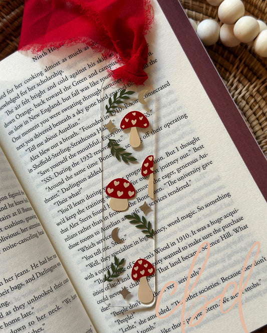 Mushrooms 🍄  Acrylic Bookmark