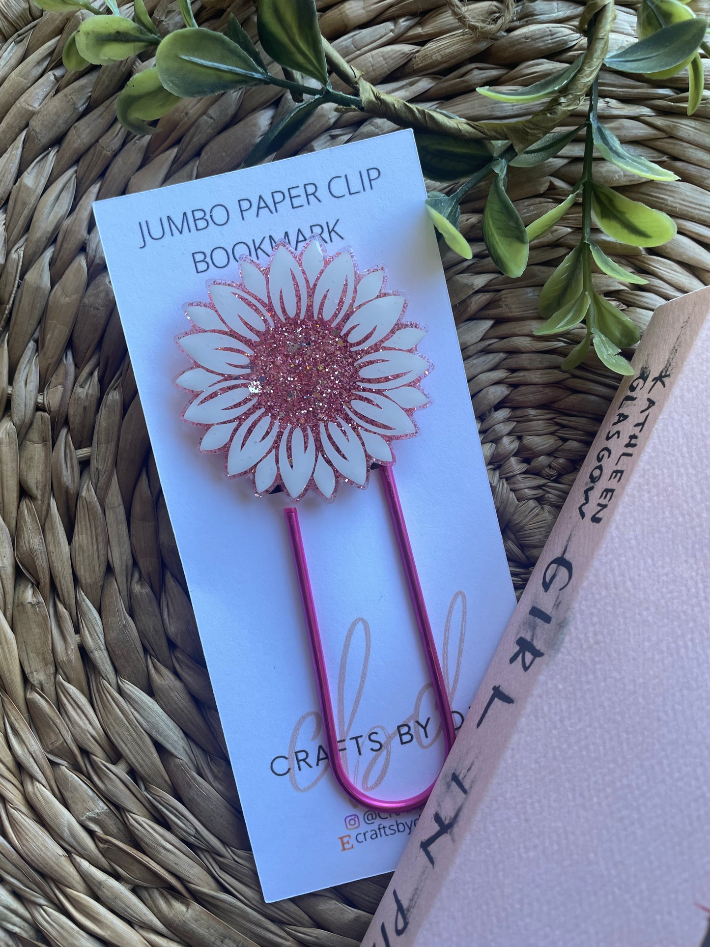 Sunflower Jumbo Paper Clip Bookmark